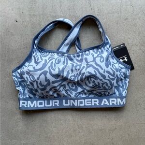 NWT Under Armour Padded Cross back Medium Support Sports Bra Compression 2X XXL